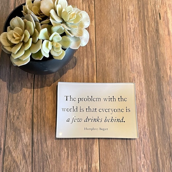 Ben’s Garden “Humphrey Bogart” Glass Tray - Picture 1 of 4